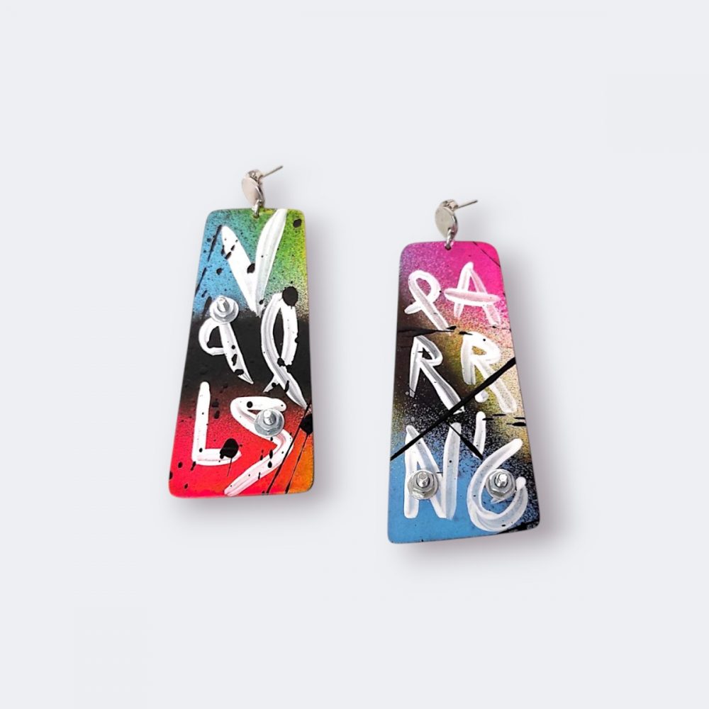 Painted Earrings and Screws